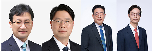 ◇왼쪽부터 전재우, 박삼근, 김동규, 도훈태 변호사